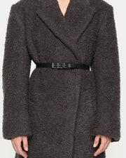 Pasek Z Potrójną Klamrą 145cm Black Lizard