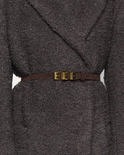 Pasek Z Potrójną Klamrą 145cm Marroni