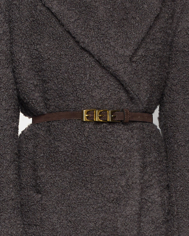 Pasek Z Potrójną Klamrą 145cm Marroni