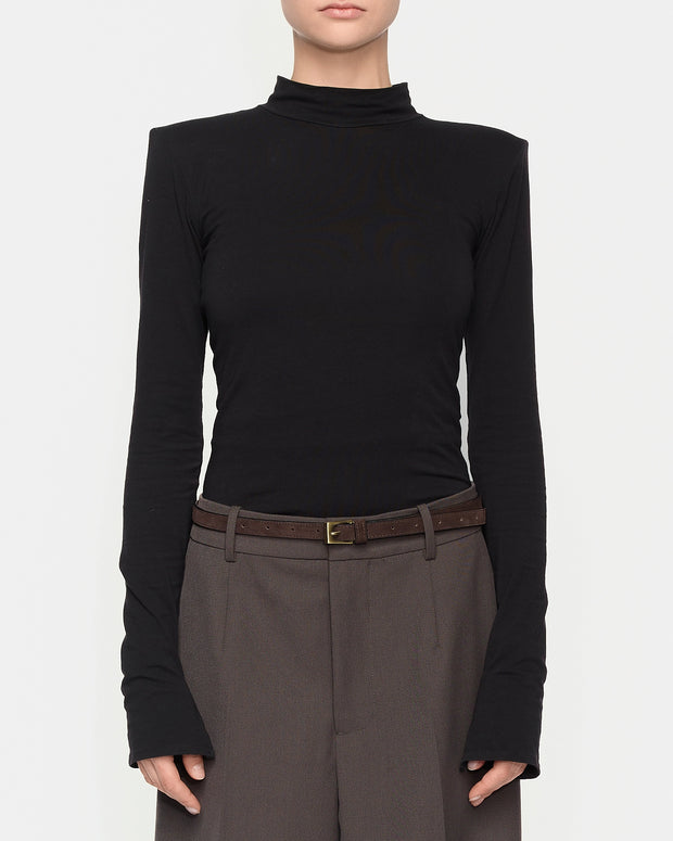 Pasek Z Klamrą Slim 145cm Marroni