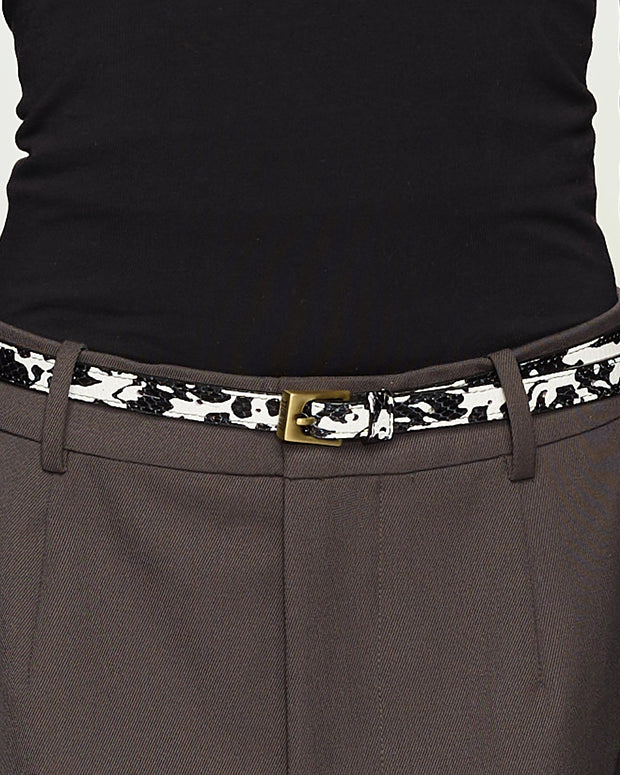 Pasek Z Klamrą Slim 145cm Marbled Lizard