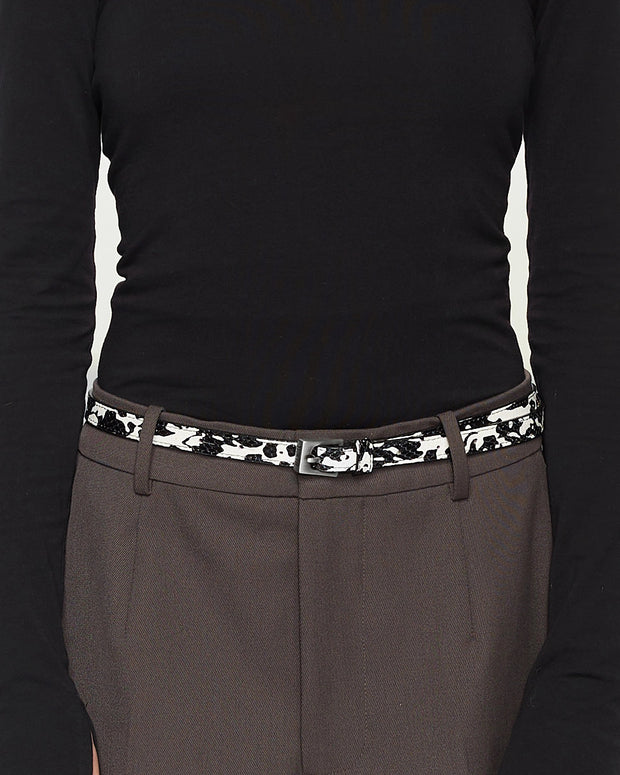 Pasek Z Klamrą Slim 145cm Marbled Lizard