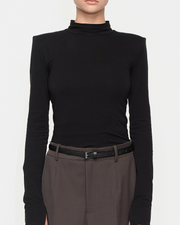 Pasek Z Klamrą Slim 145cm Black Nappa