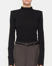 Pasek Z Klamrą Slim 117cm Black