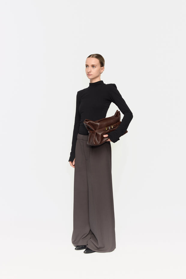 Briosche Midi Brown Lizard