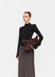 Briosche Midi Brown Lizard