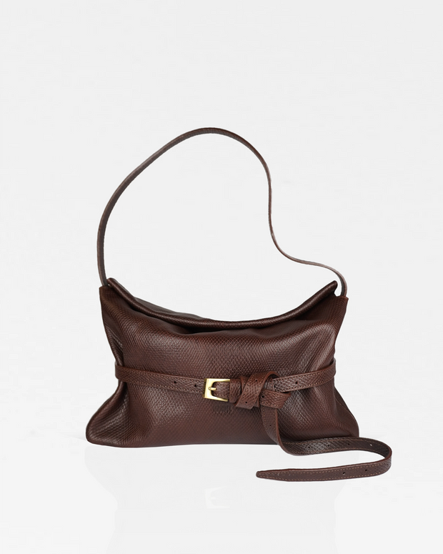 Briosche Midi Brown Lizard