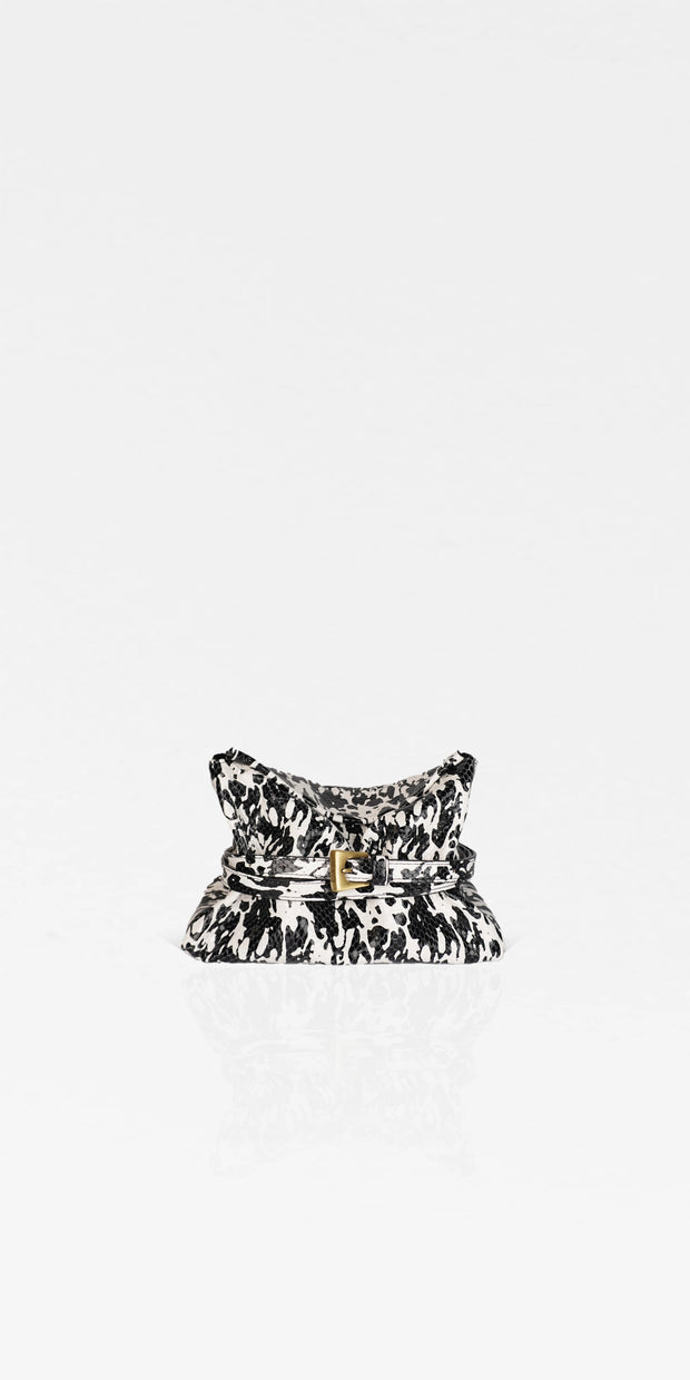 Pasek Z Klamrą Slim 145cm Marbled Lizard