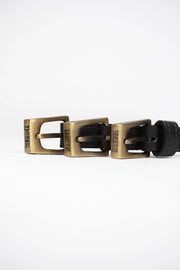 Pasek Z Potrójną Klamrą 145cm Black