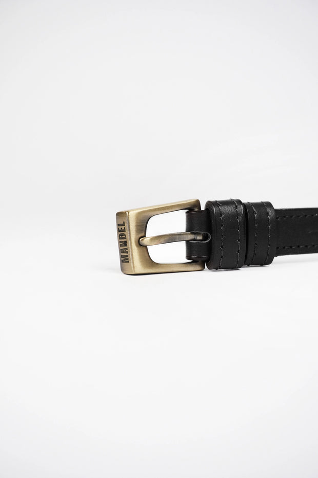 Pasek Z Klamrą Slim 117cm Black