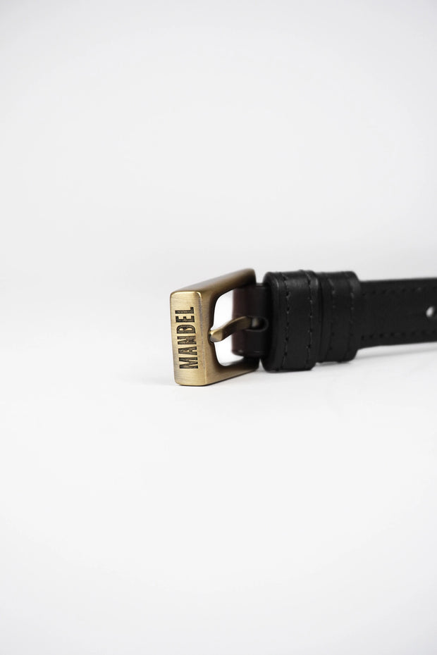 Pasek Z Klamrą Slim 145cm Black