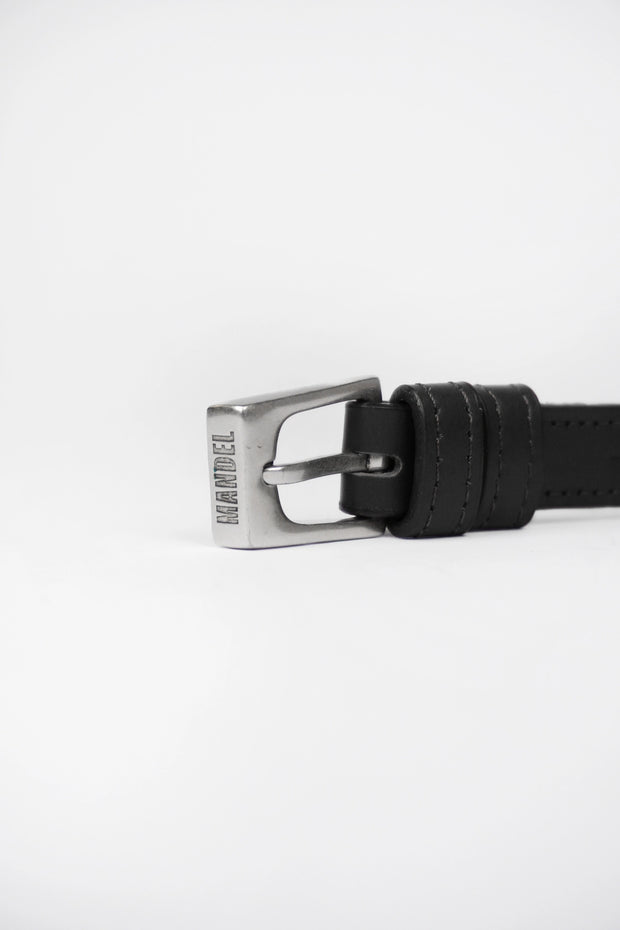 Pasek Z Klamrą Slim 117cm Black