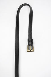 Pasek Z Klamrą Bold 145cm Black Nappa