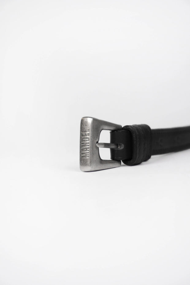 Pasek Z Klamrą Bold 145cm Black Nappa