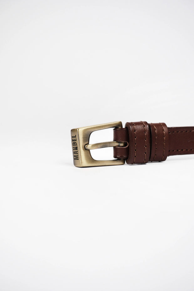 Pasek Z Klamrą Slim 145cm Brown