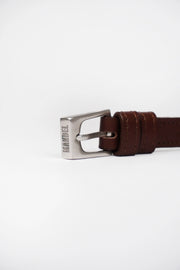 Pasek Z Klamrą Slim 145cm Brown Lizard