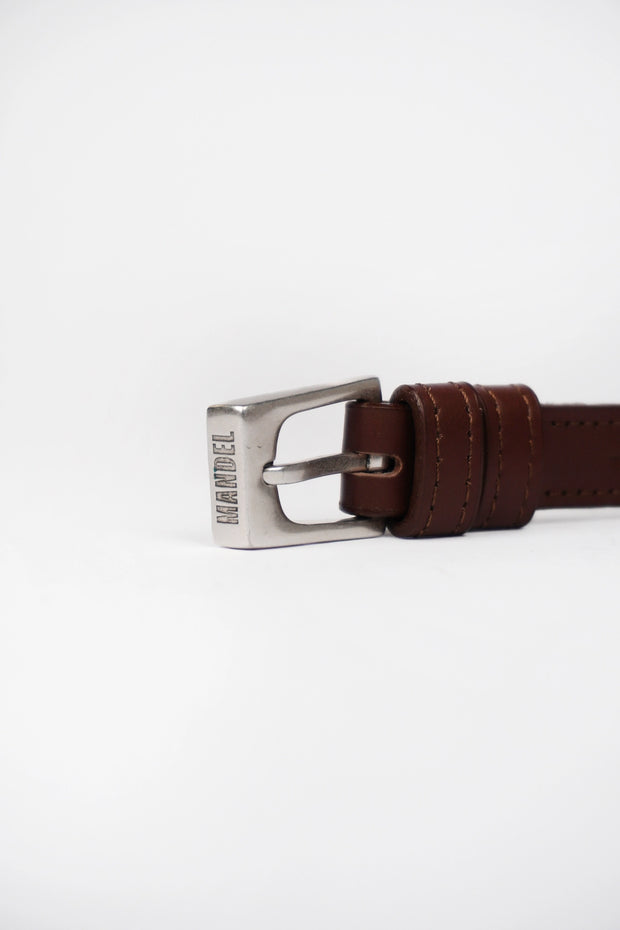 Pasek Z Klamrą Slim 145cm Brown