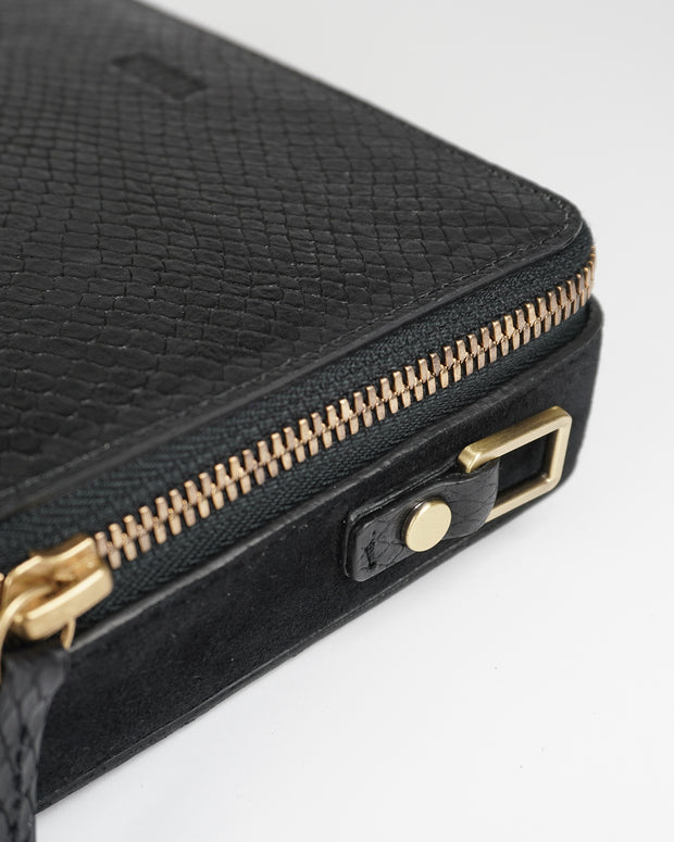 Phone Purse Black Lizard