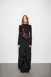 Phone Purse Brown Lizard