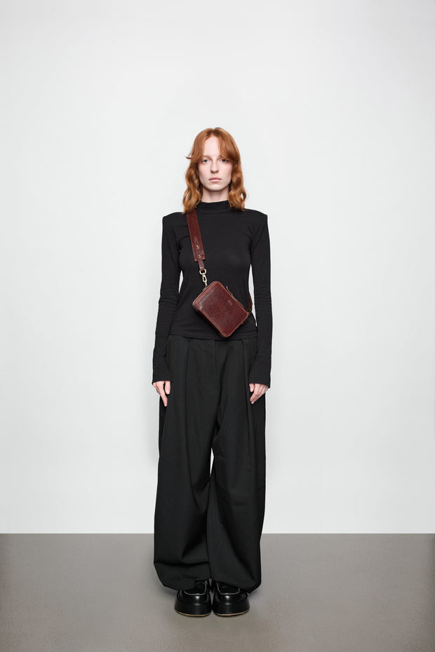 Phone Purse Brown Lizard