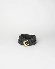 Pasek Z Klamrą Bold 145cm Black Nappa