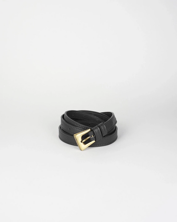 Pasek Z Klamrą Bold 145cm Black Nappa