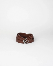 Pasek Z Klamrą Slim 117cm Brown