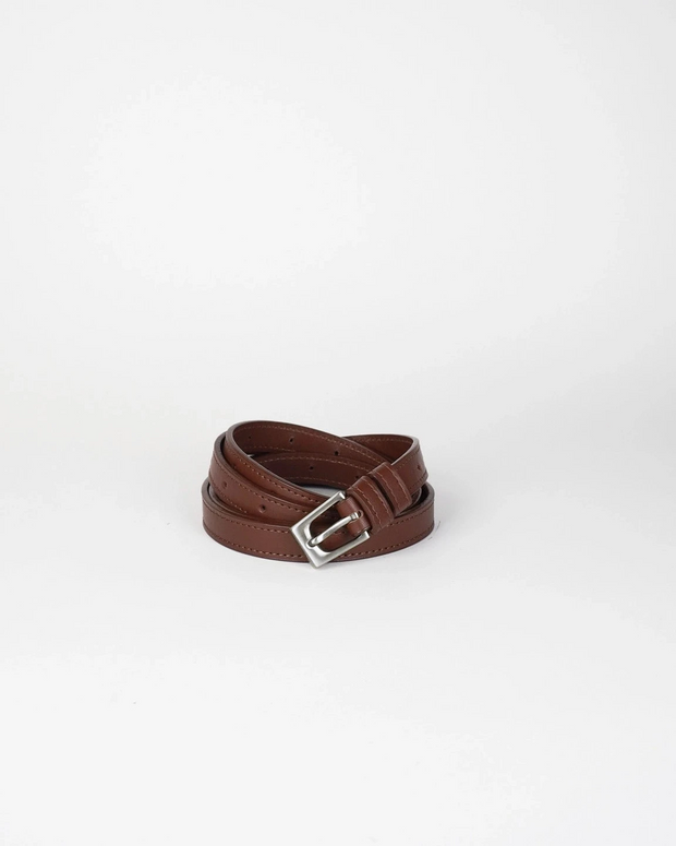 Pasek Z Klamrą Slim 145cm Brown