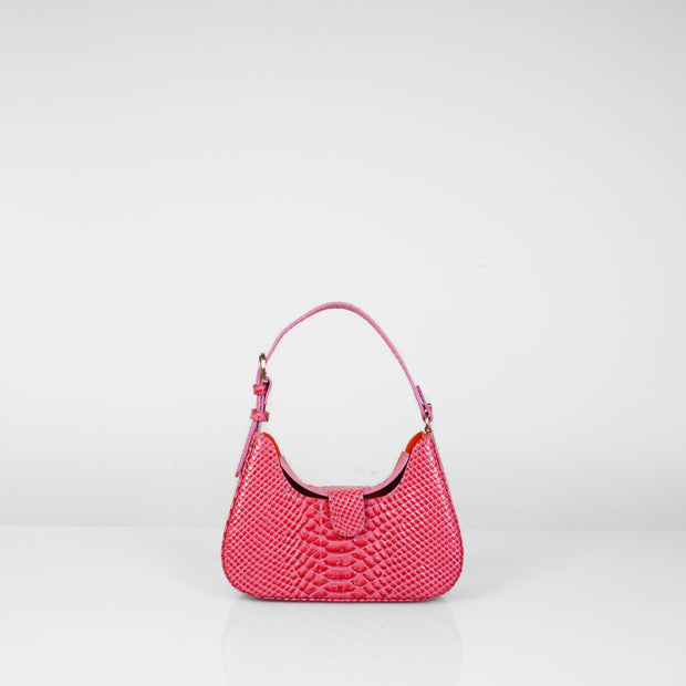 Hobo Bag Mini Fuchsia Boa