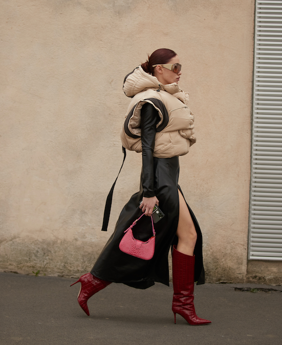 Hobo Bag Mini Fuchsia Boa